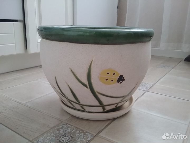 Керамические горшки для цветов бу