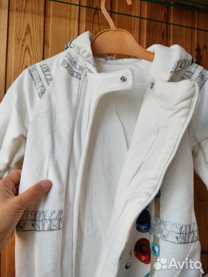 Новый комбинезон демисезонный теплый 62-68