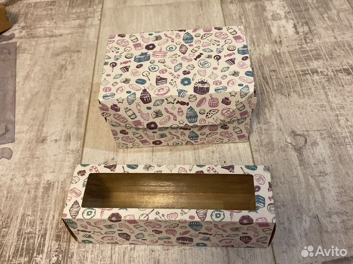 Крафтовые пакеты и коробки с окошком