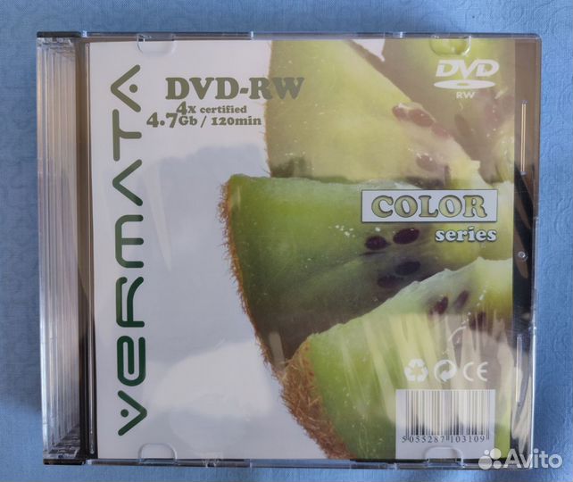 Диски DVD-RW чистые в упаковке