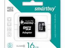 Карта памяти microSD 16 Gb SmartBuy; 28323