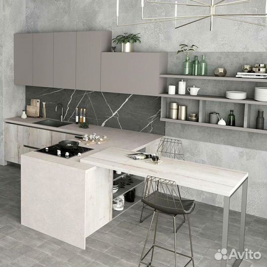 Прямой кухонный гарнитур 