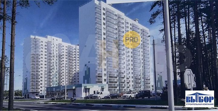 2-к. квартира, 56,7 м², 12/17 эт.