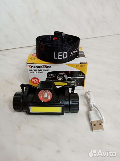 Налобный фонарь аккумуляторный