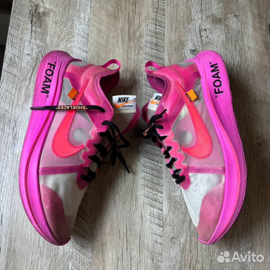 Nike Zoom Fly Off-White Pink 10 US