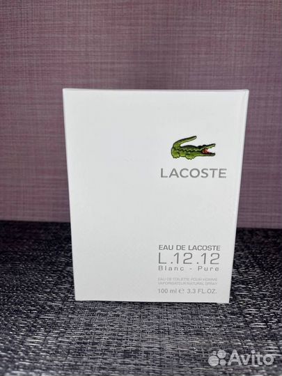 Духи мужские Lacoste L.12.12 Blanc – Pure (Euro)