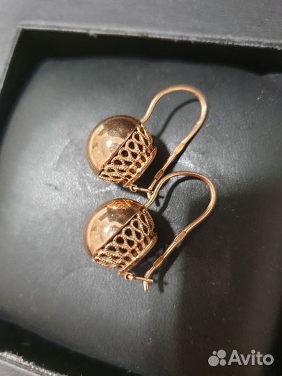 Золотые серьги СССР