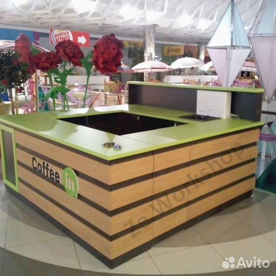 Островок кофе с собой, Барная стойка кофе