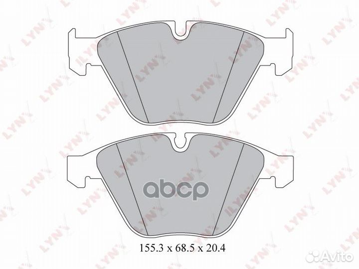 Колодки тормозные BMW E60/E61/E65 передние BD-1