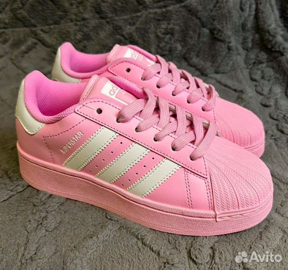 Кроссовки adidas superstar pink