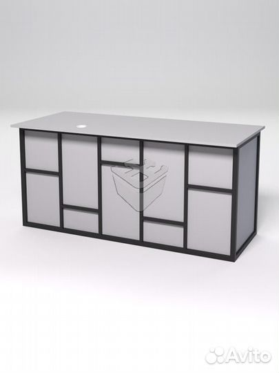 Стол двухтумбовый офисный С-07А 