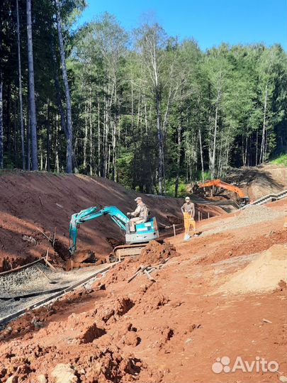 Услуги миниэкскаватора