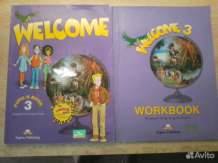 Учебник+рабочая тетрадь welcome 3
