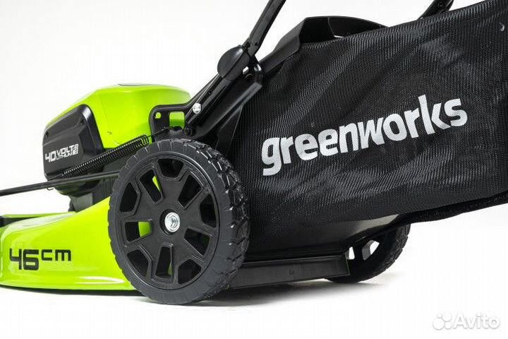 Газонокосилка аккумуляторная greenworks GD40LM46HP