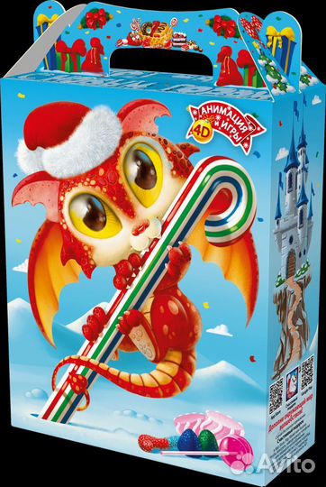 Новогодние сладкие подарки конфеты