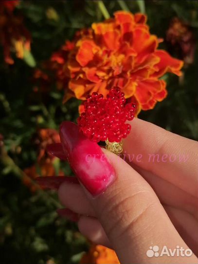 Роза из бисера