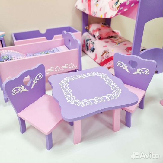 Мебель для кукольного домика набор