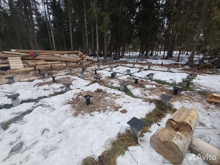 Винтовой фундамент под ключ