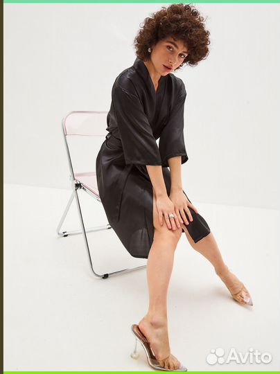 Женский шелковый халат