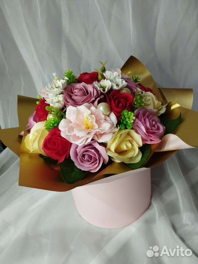 Букет из мыльных цветов