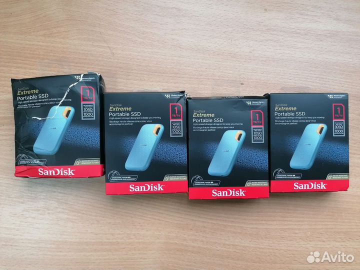 Внешний SSD SanDisk 1TB Extreme Portable 1050 мб/с