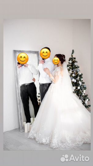 Свадебное платье со шлейфом