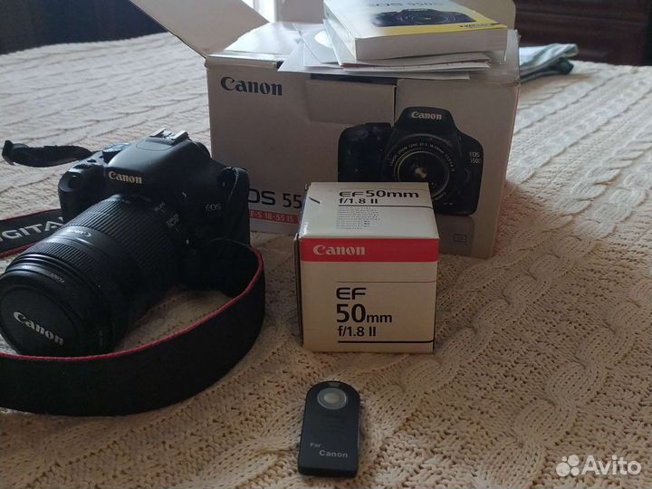 Зеркальный фотоаппарат canon eos550d