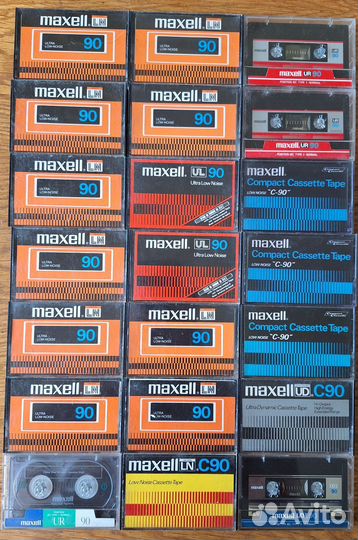 Аудиокассеты Maxell 90 разные модели