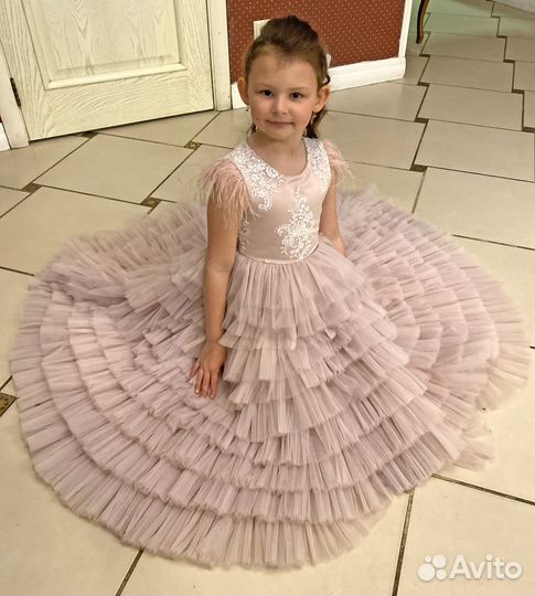 Нарядное платье для девочки на выпускной 122