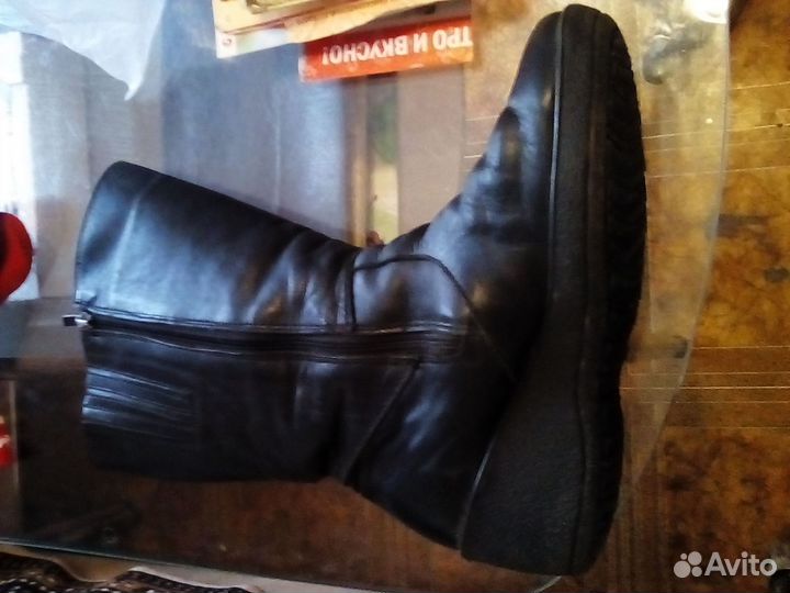 Зимние женские сапоги натуральная кожа