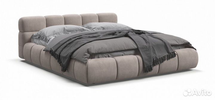 Кровать boss dream велюр Monolit латте