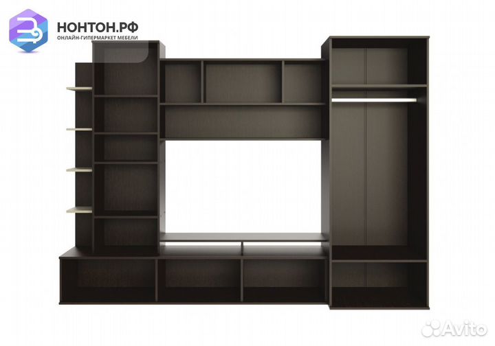 Стенка Денвер дуб феррара / дуб кремона