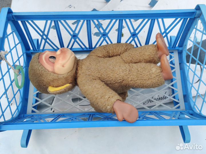 Детская кукольная кроватка маятник СССР