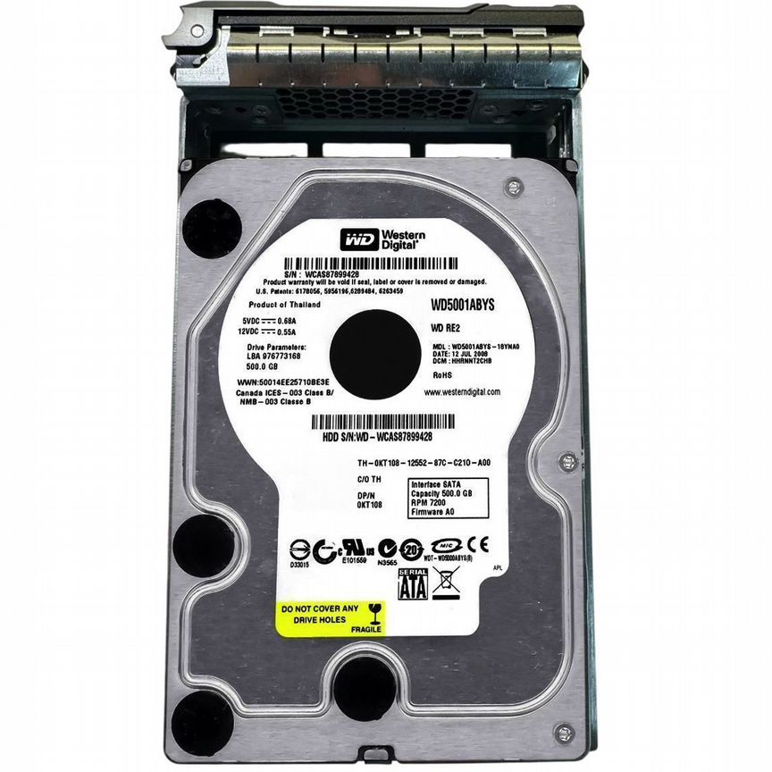 [KT108] Жесткий Диск Dell 500gb Sata3 3,5" Hdd Kt108