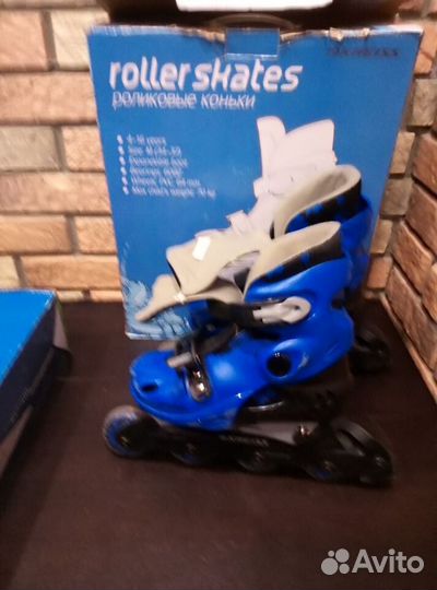 Детские ролики размер 34-37 и шлем защита