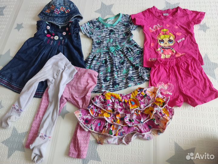 Вещи пакетом на девочку 80 86 размер