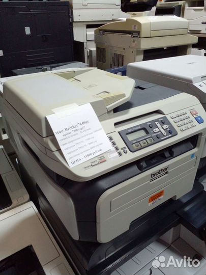 Мфу лазер Brother 7440nr+заправ картридж Гарантия