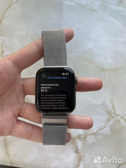 Apple Watch Series 6 GPS+Cell 44mm Stainless Steel