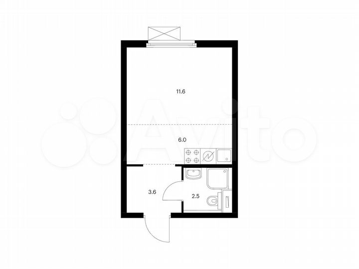Квартира-студия, 23,7 м², 24/33 эт.