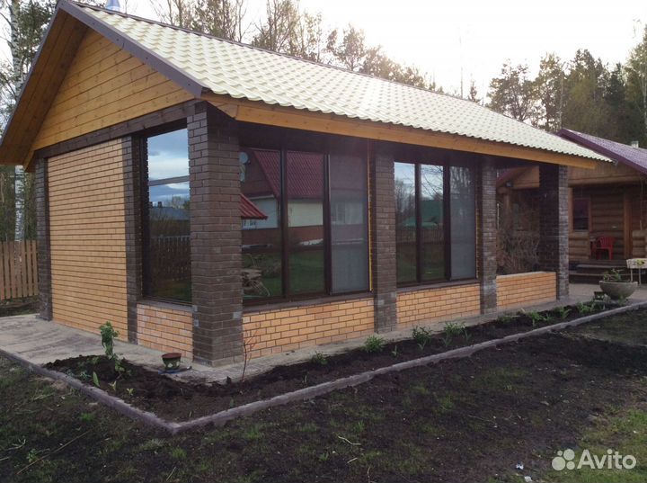 Остекление дома, пристройки, беседки