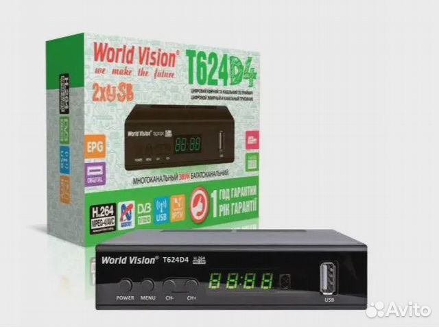 Цифровой эфирный приемник World Vision T624D4