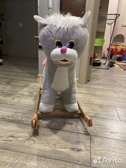 Детская игрушка качалка кот