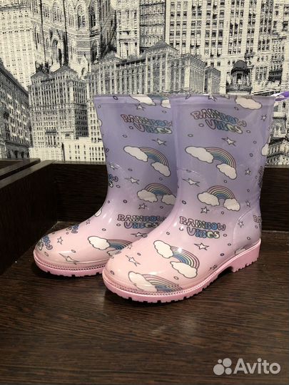 Резиновые сапоги для девочки 26/27