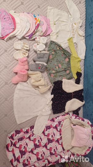 Вещи пакетом на девочку 68