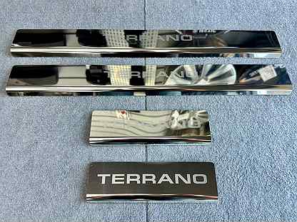 Накладки на пороги для Nissan Terrano (2014-2022)