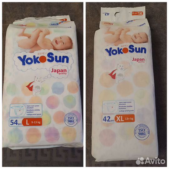 Подгузники Yokosun L