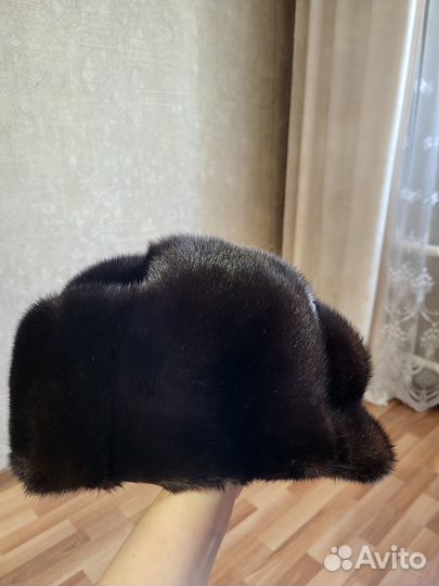 Норковая шапка мужская