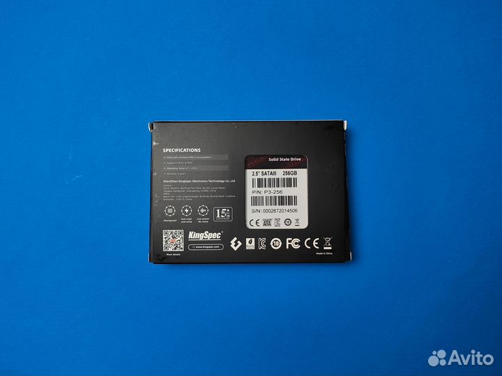 SSD диск 256 гб KingSpec 2.5
