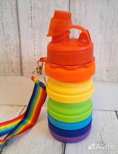 Бутылка для воды складная 500 мл