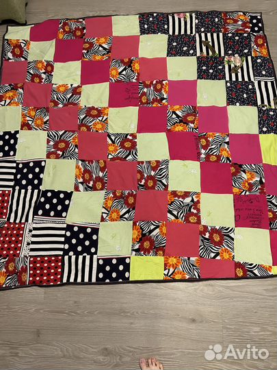 Лоскутное пляжное покрывало ручной работы